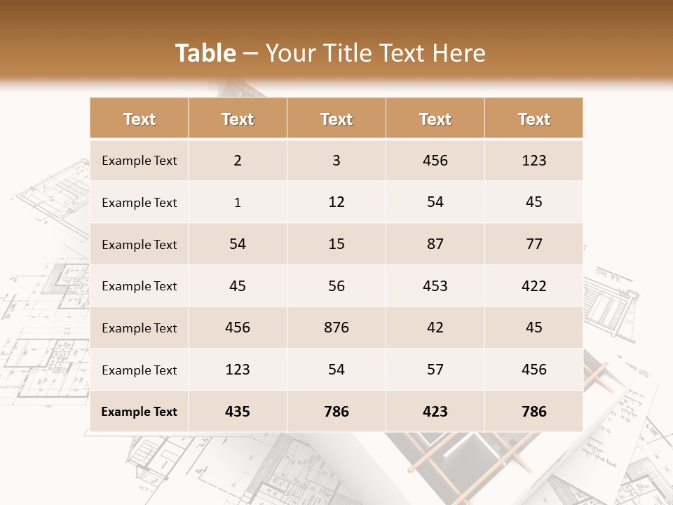 Architecture Draw Flat PowerPoint Template