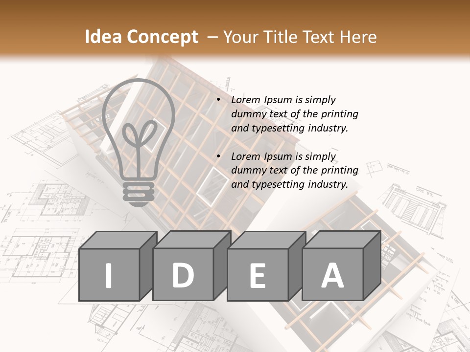 Architecture Draw Flat PowerPoint Template