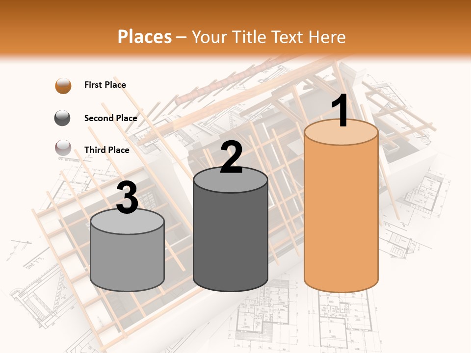 Pencil Building Framework PowerPoint Template
