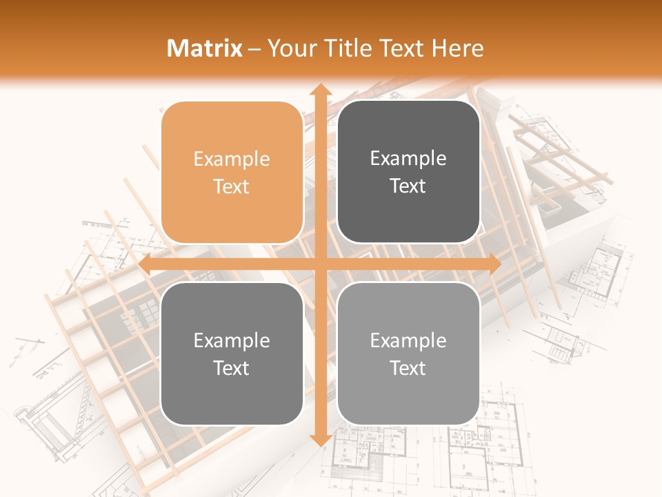 Pencil Building Framework PowerPoint Template