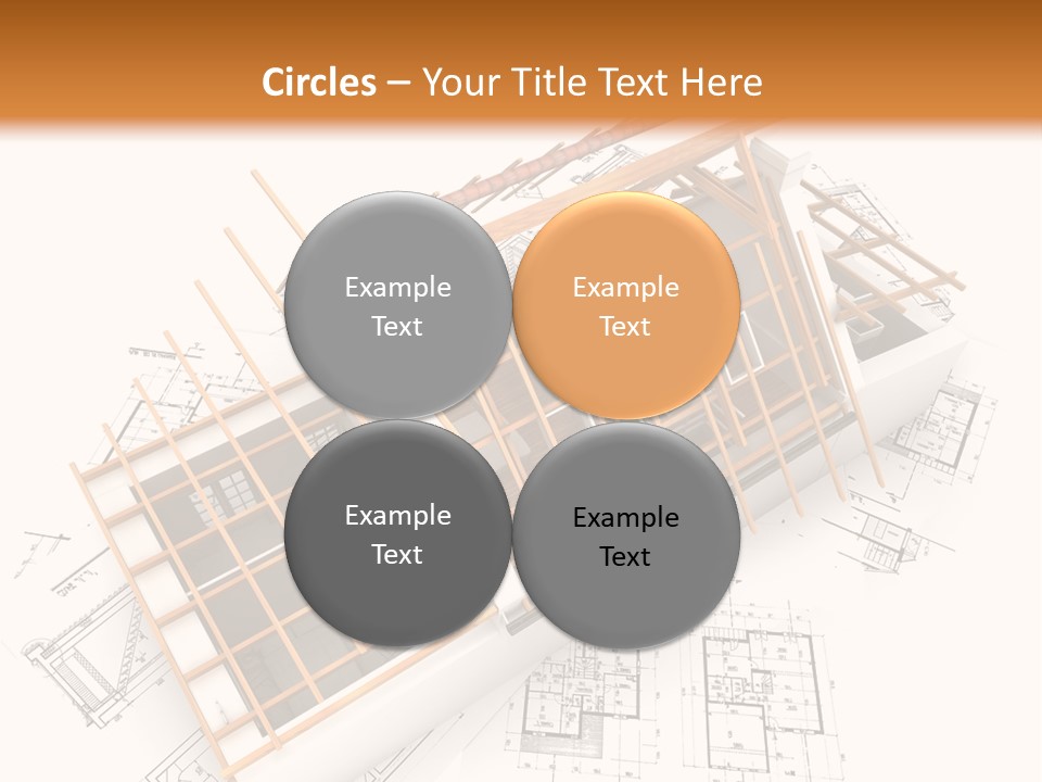 Pencil Building Framework PowerPoint Template