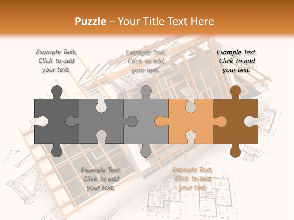 Pencil Building Framework PowerPoint Template