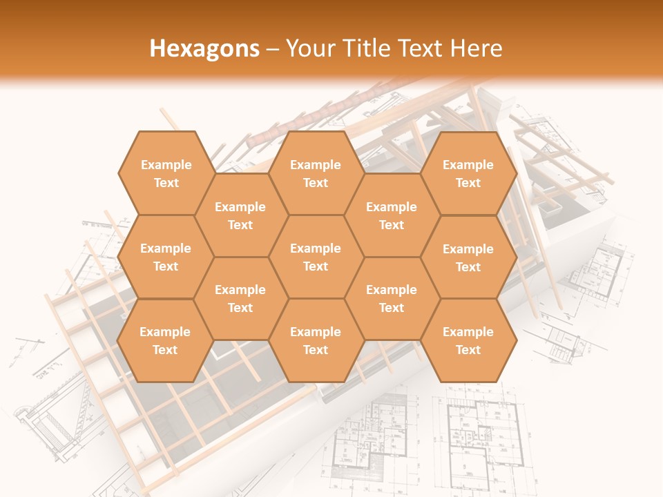 Pencil Building Framework PowerPoint Template