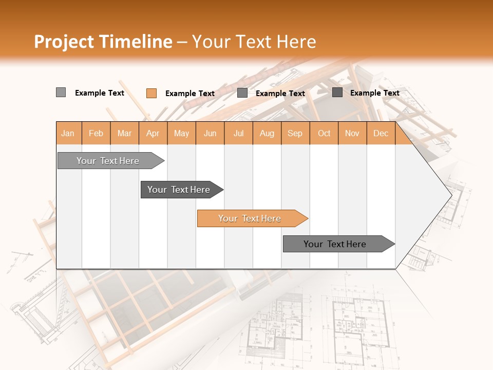 Pencil Building Framework PowerPoint Template