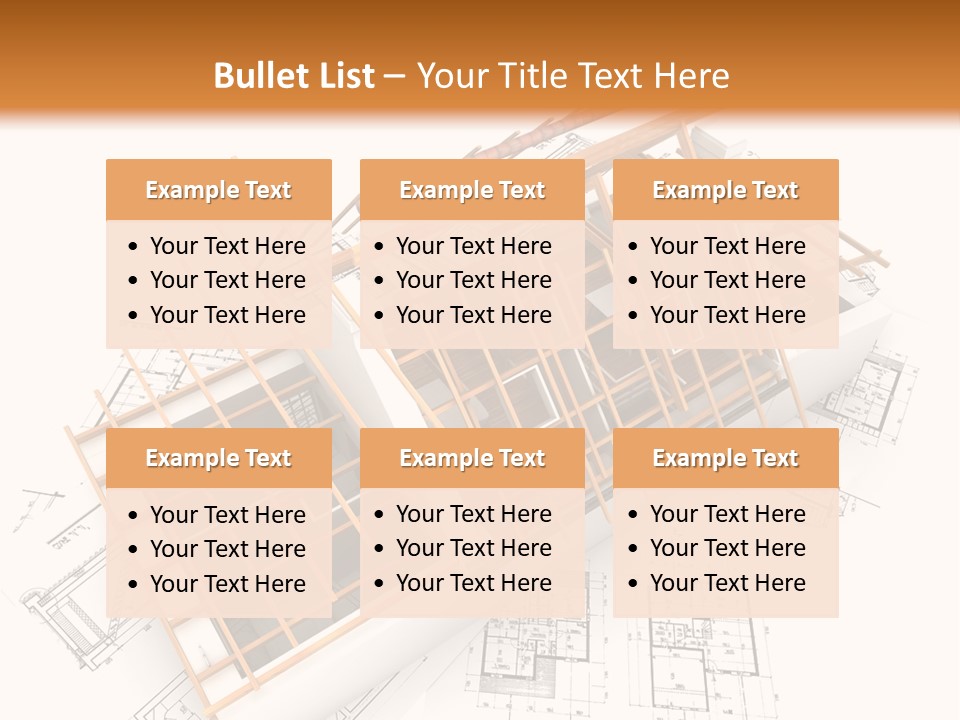 Pencil Building Framework PowerPoint Template