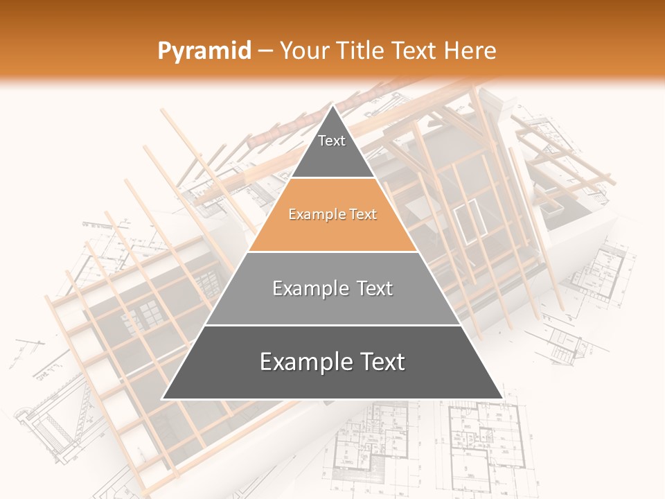 Pencil Building Framework PowerPoint Template