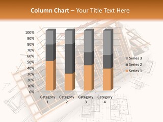 Pencil Building Framework PowerPoint Template