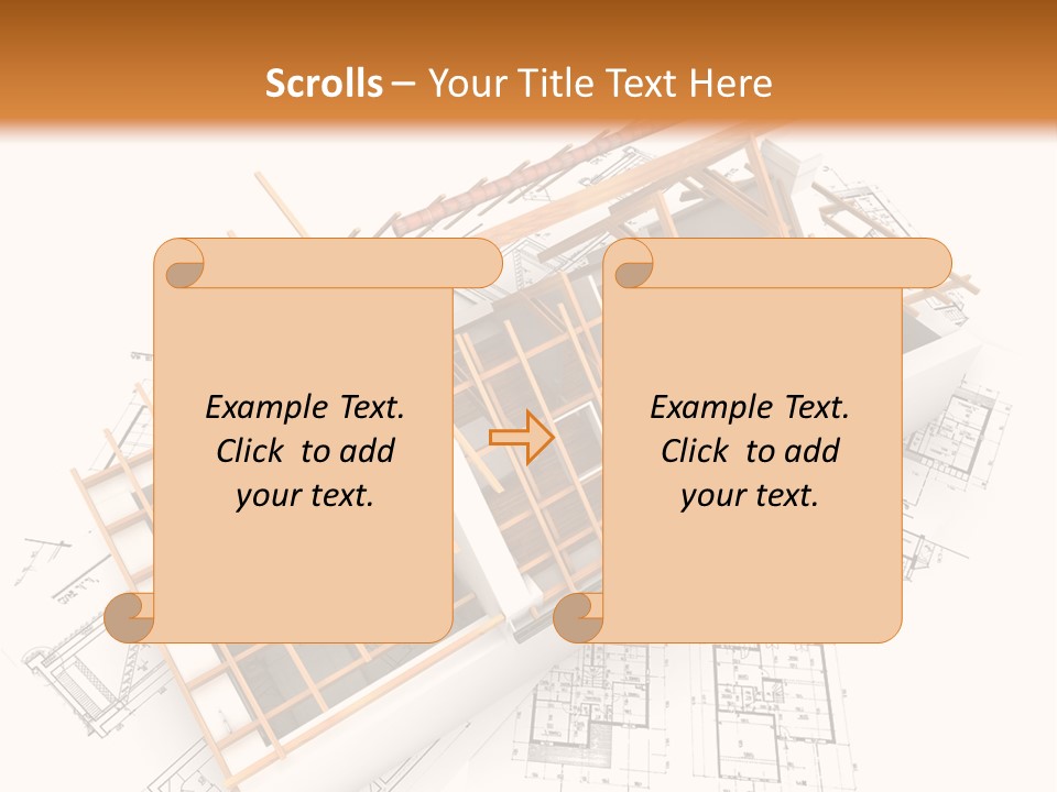 Pencil Building Framework PowerPoint Template