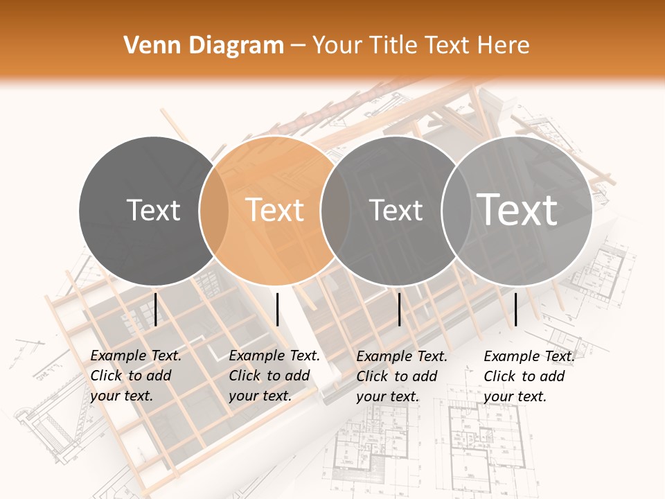 Pencil Building Framework PowerPoint Template