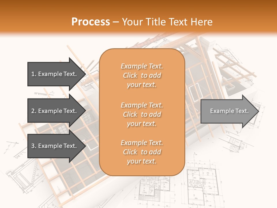 Pencil Building Framework PowerPoint Template