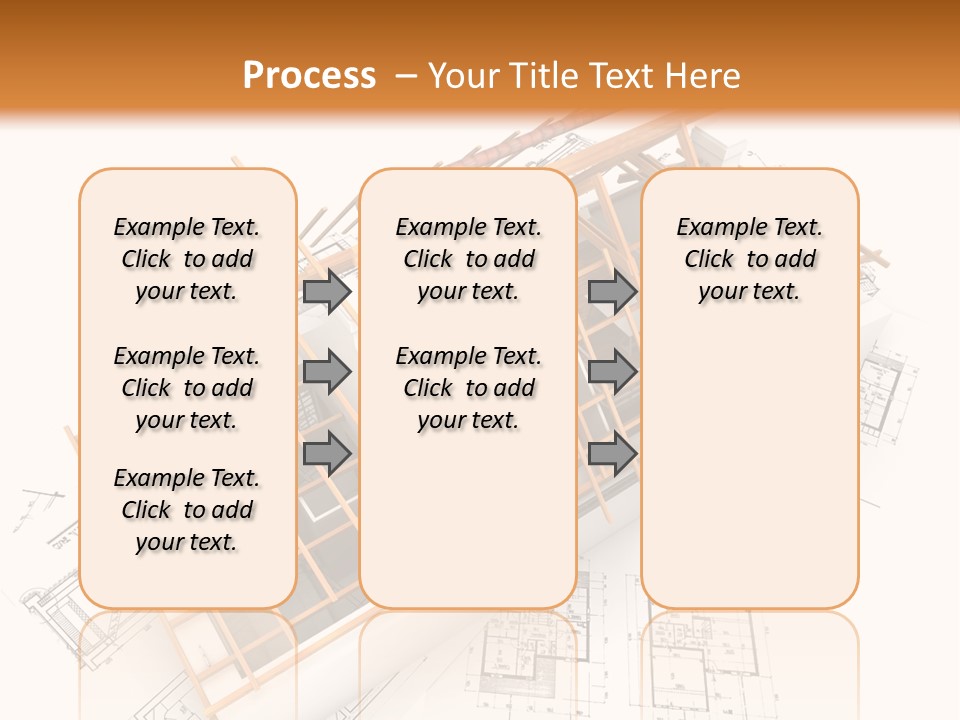 Pencil Building Framework PowerPoint Template
