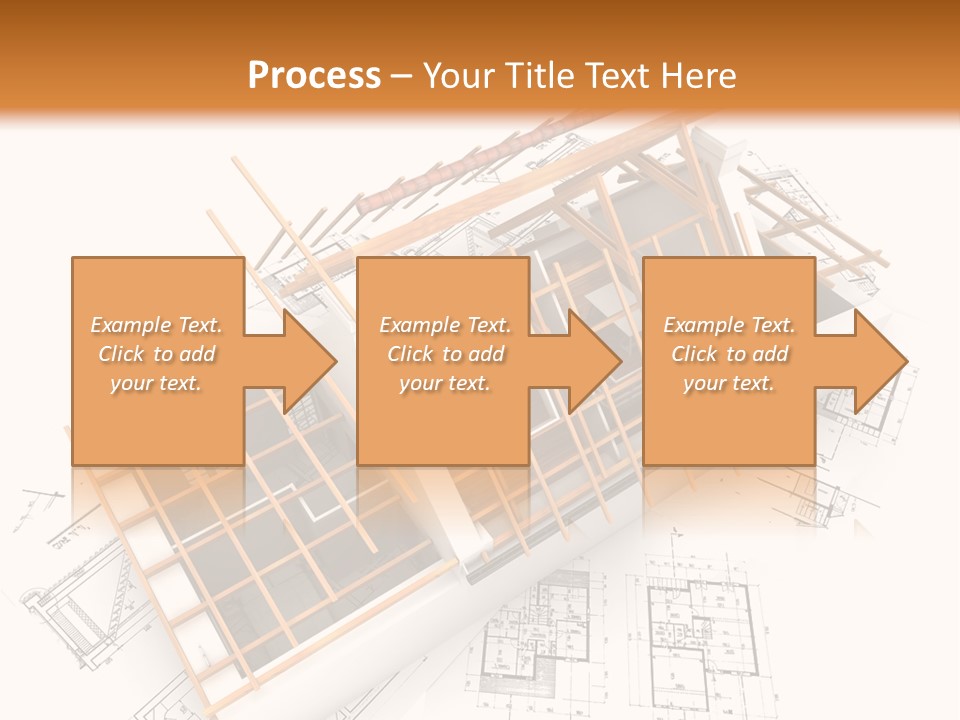 Pencil Building Framework PowerPoint Template