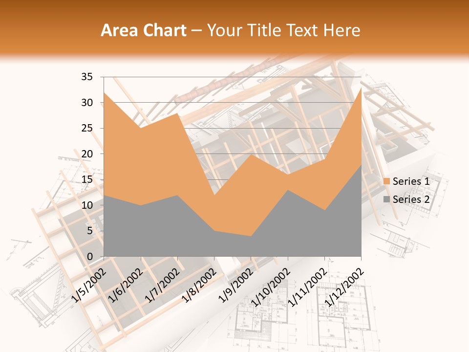 Pencil Building Framework PowerPoint Template