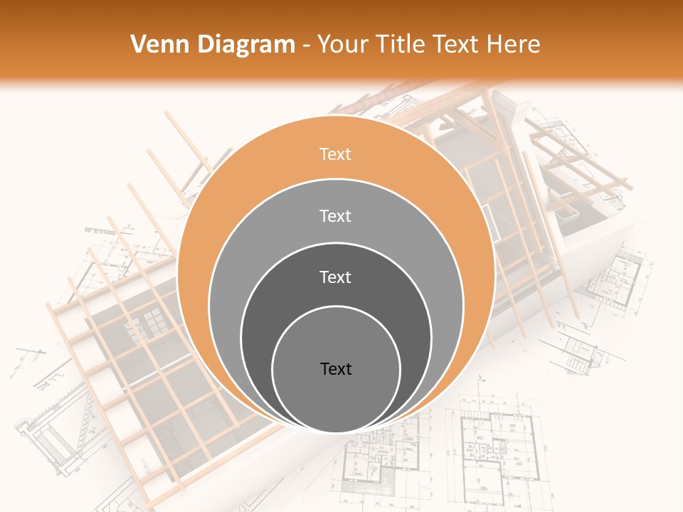 Pencil Building Framework PowerPoint Template