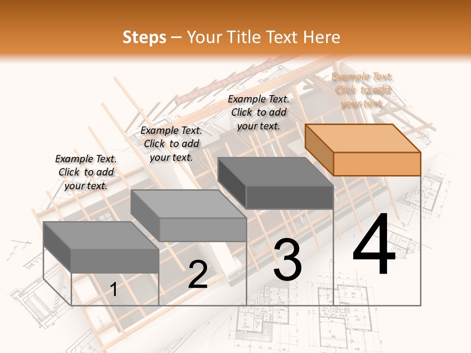 Pencil Building Framework PowerPoint Template