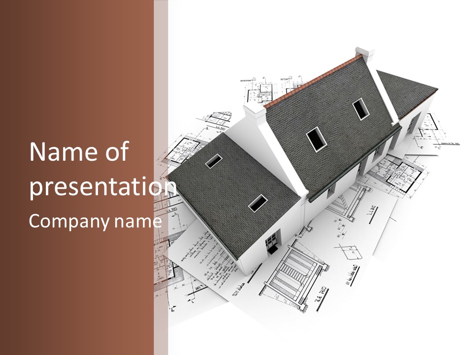 Architecture Study Pencil PowerPoint Template