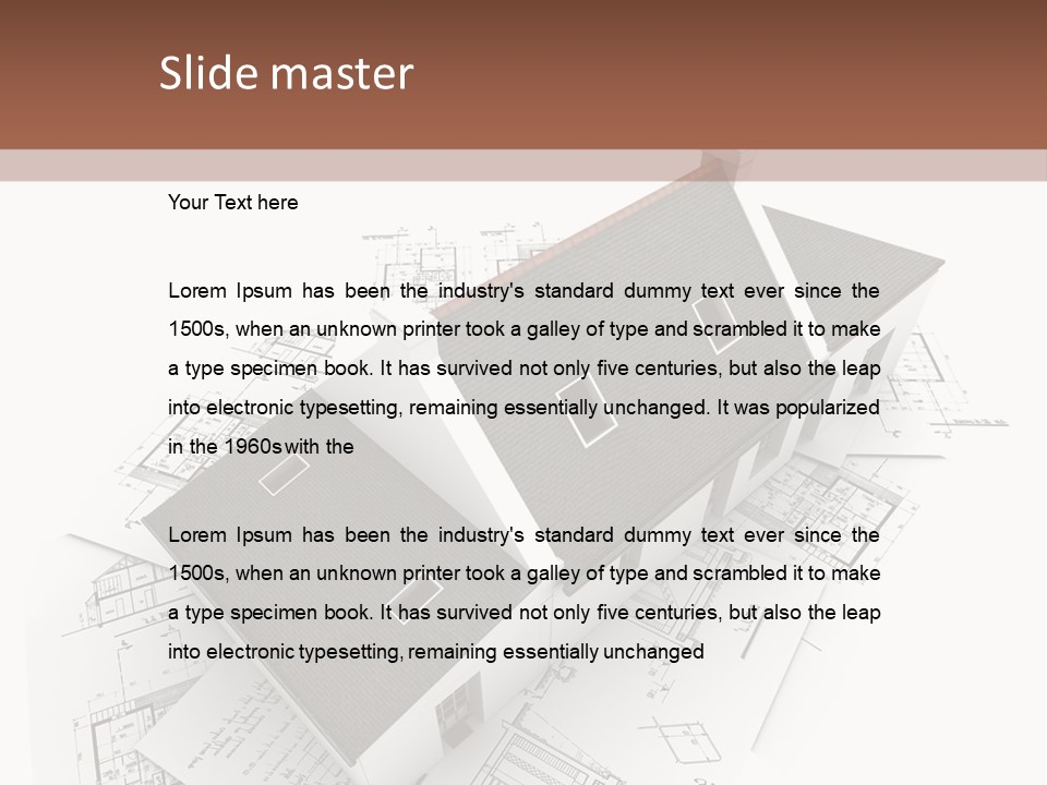 Architecture Study Pencil PowerPoint Template