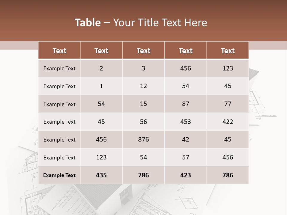 Architecture Study Pencil PowerPoint Template