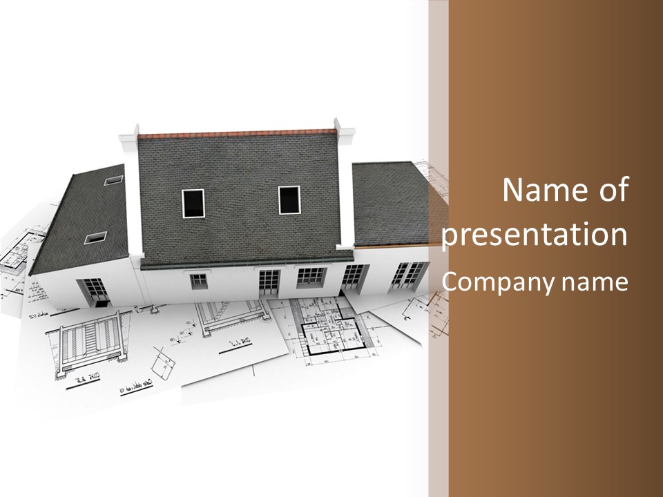 Family Roof Property PowerPoint Template