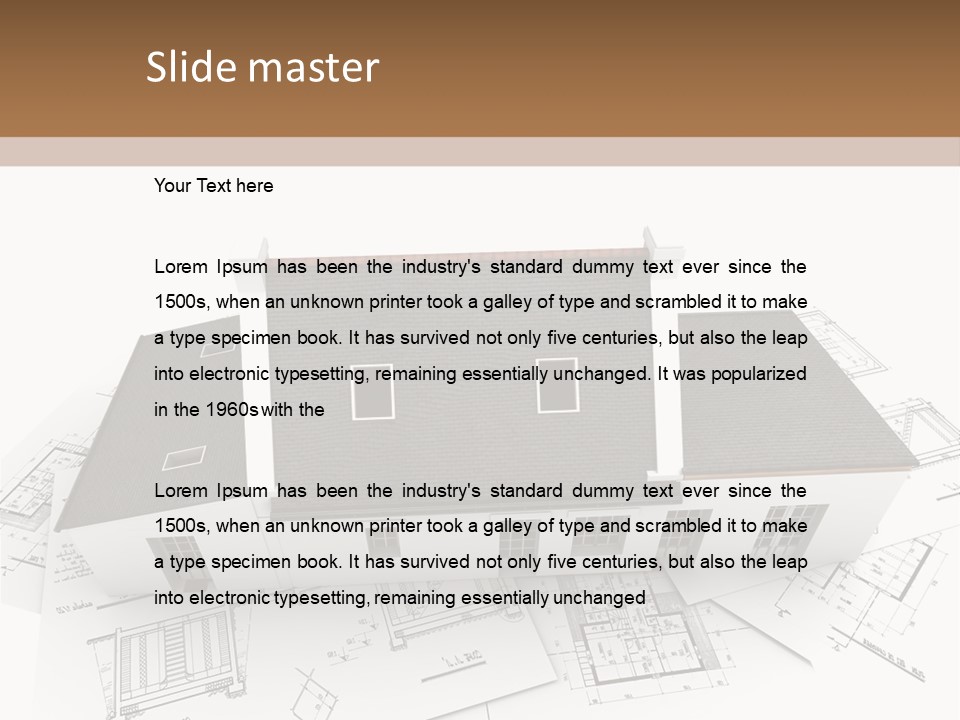 Family Roof Property PowerPoint Template