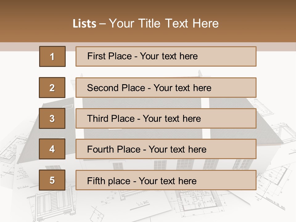 Family Roof Property PowerPoint Template
