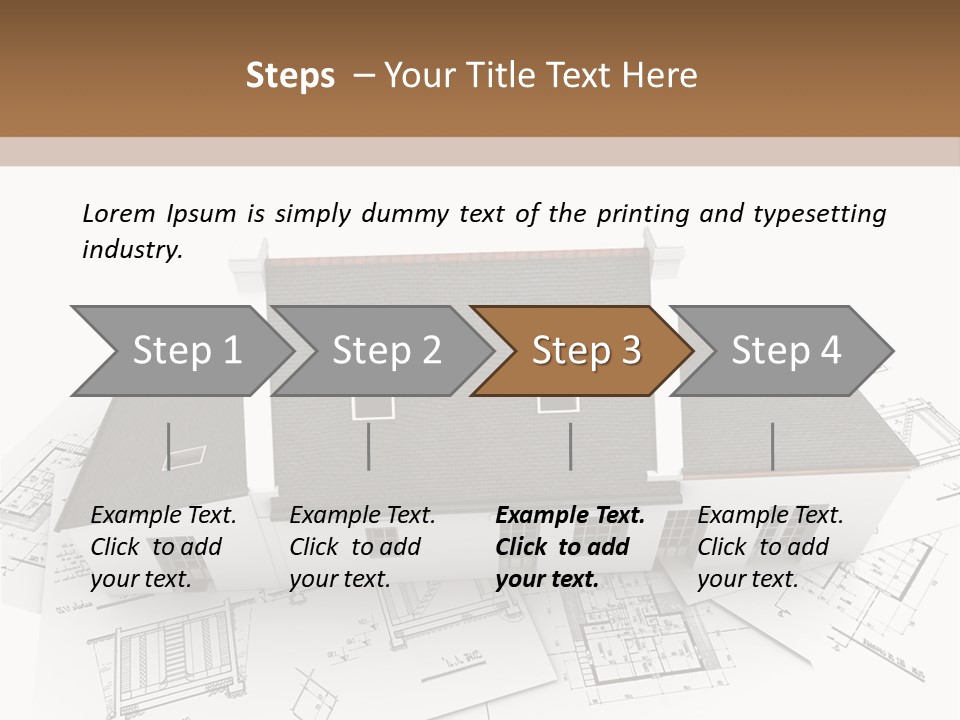 Family Roof Property PowerPoint Template