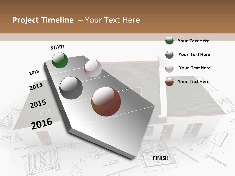 Family Roof Property PowerPoint Template