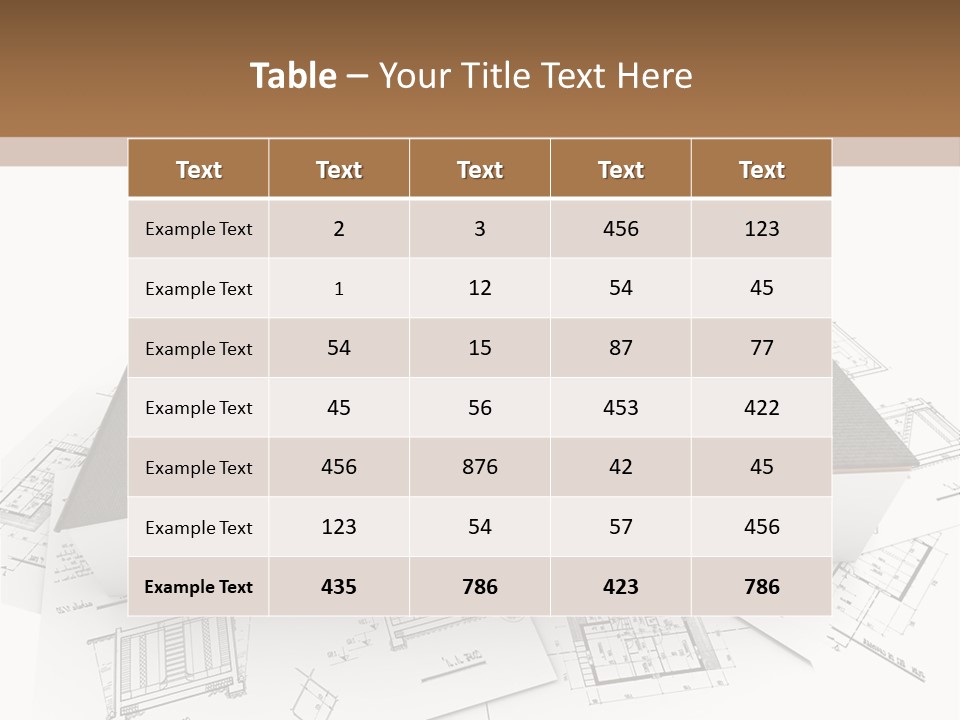 Family Roof Property PowerPoint Template