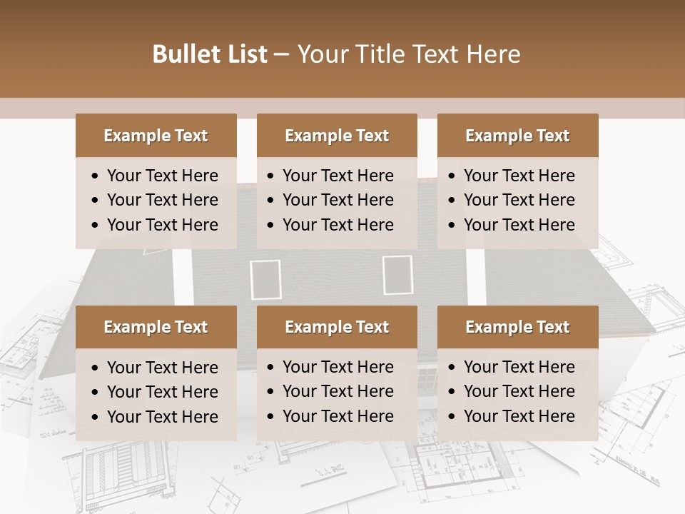 Family Roof Property PowerPoint Template