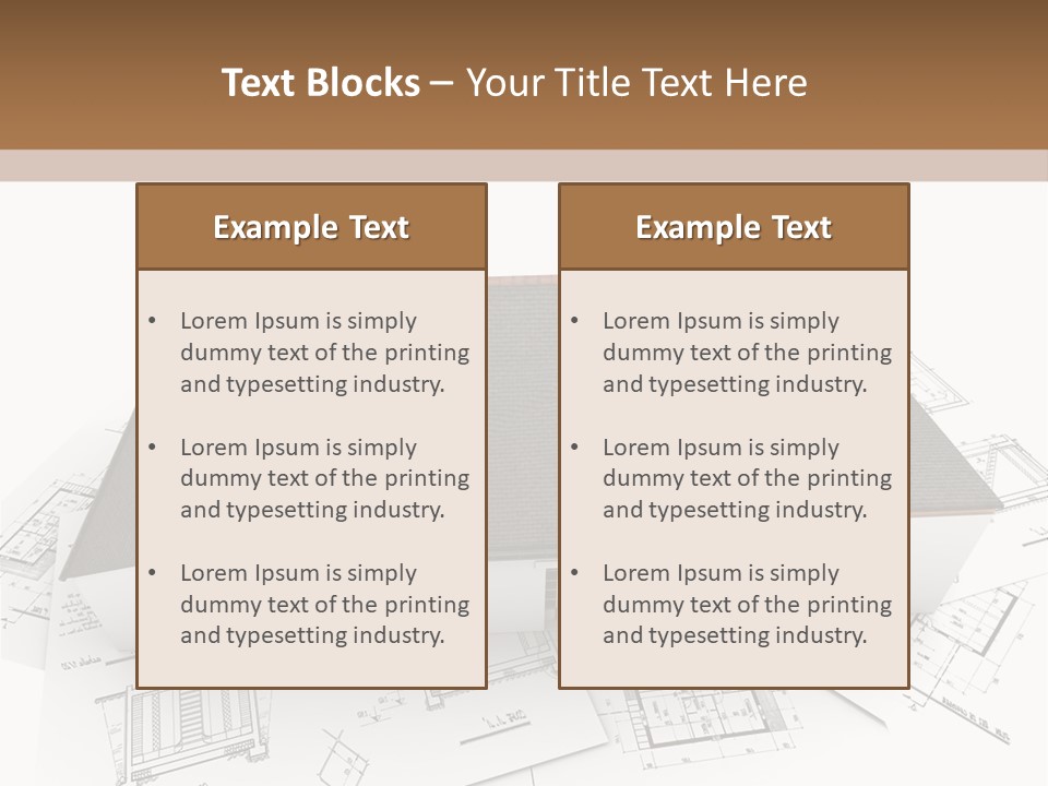 Family Roof Property PowerPoint Template