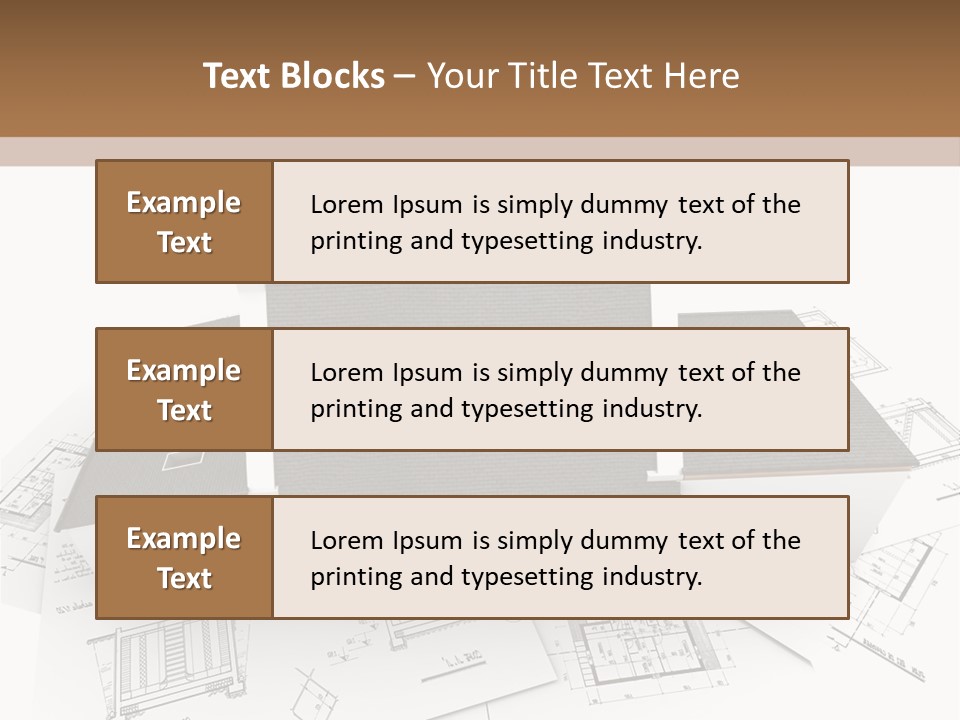 Family Roof Property PowerPoint Template
