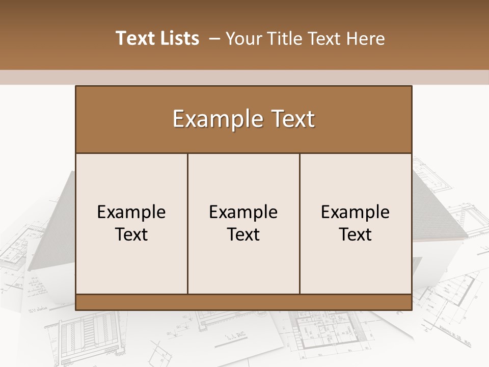 Family Roof Property PowerPoint Template