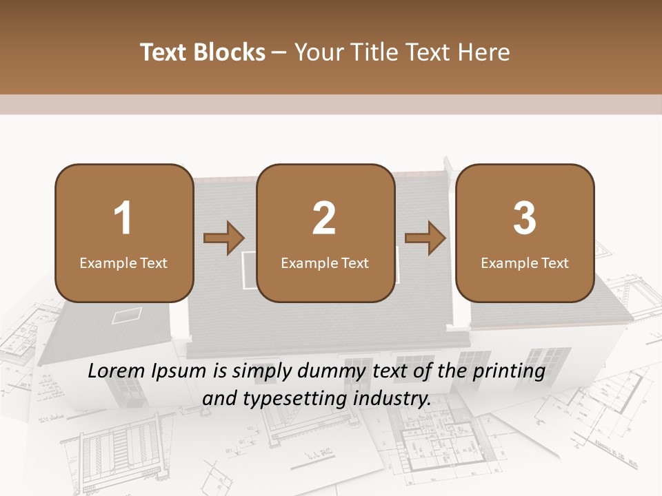 Family Roof Property PowerPoint Template