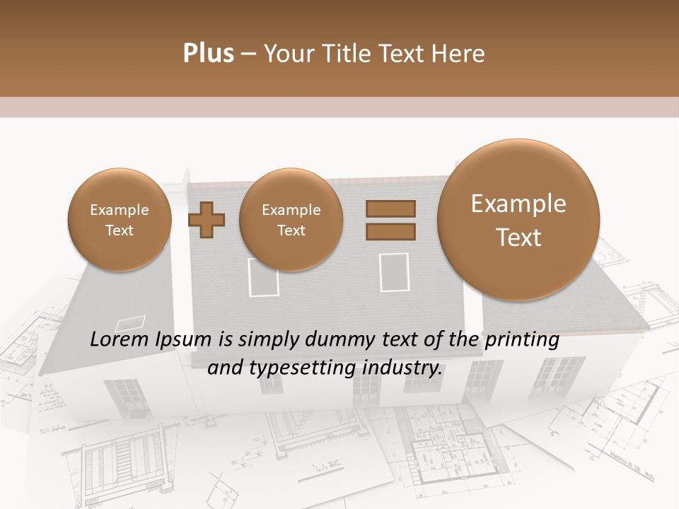 Family Roof Property PowerPoint Template