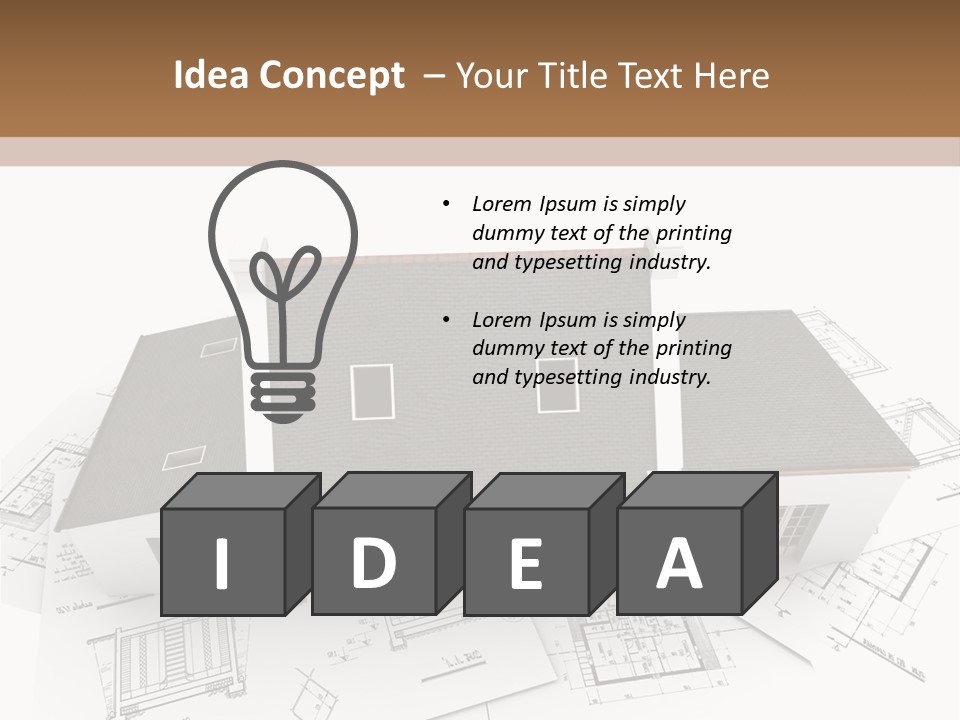 Family Roof Property PowerPoint Template