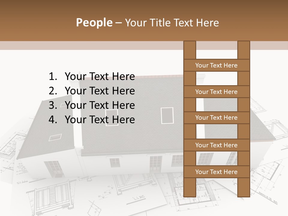 Family Roof Property PowerPoint Template