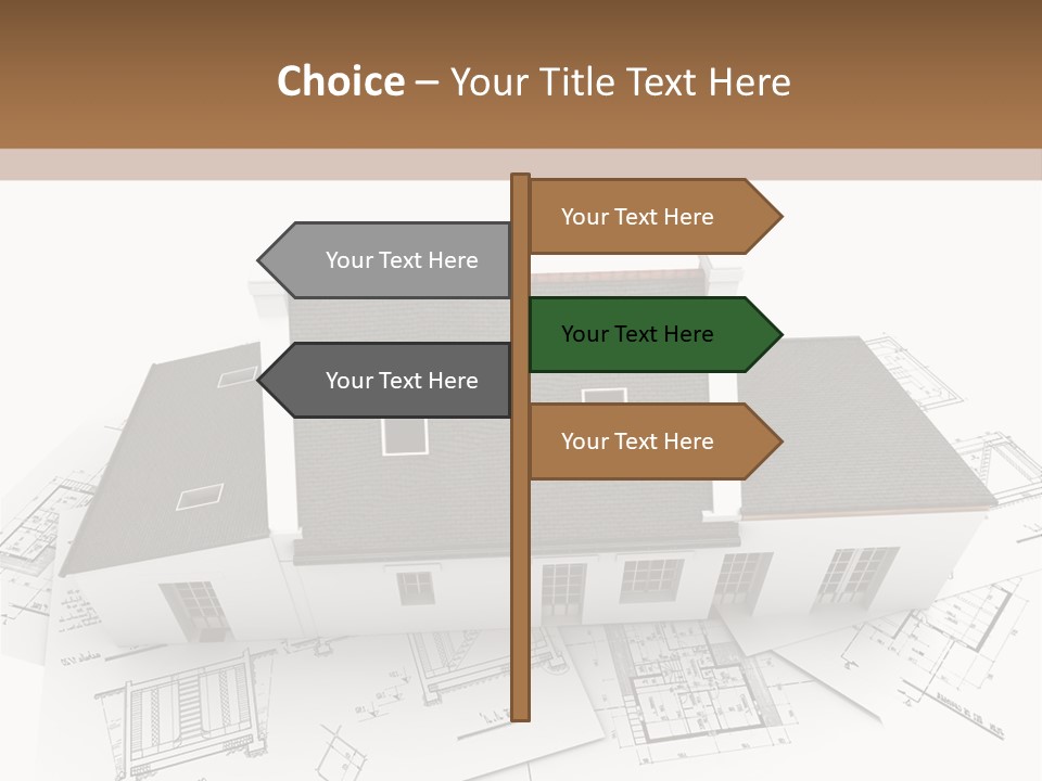 Family Roof Property PowerPoint Template