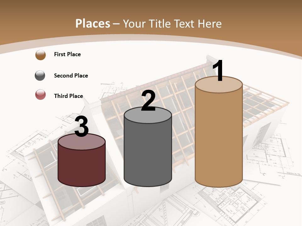 Architecture Plan Domicile PowerPoint Template