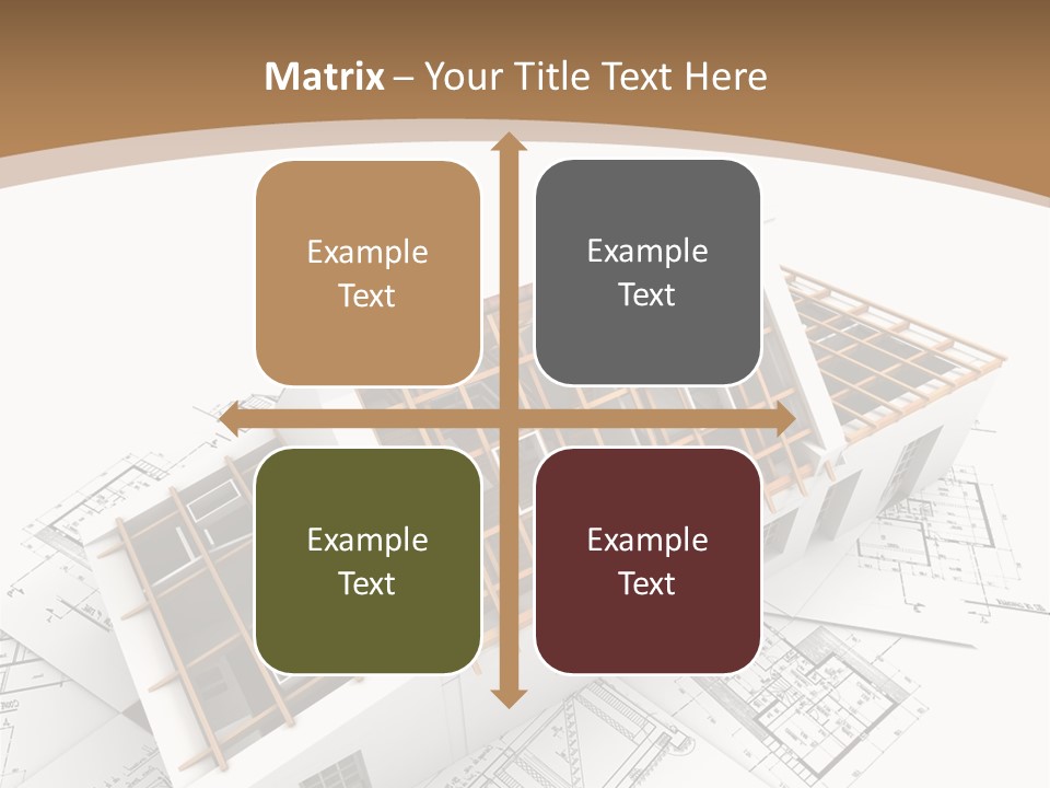 Architecture Plan Domicile PowerPoint Template