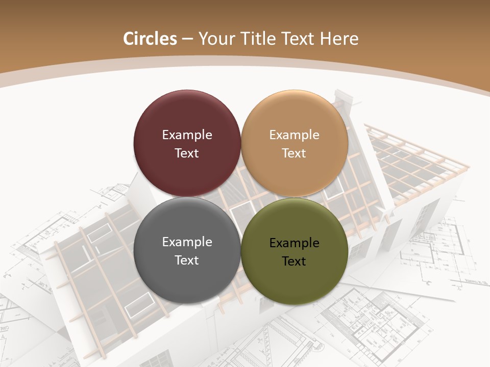 Architecture Plan Domicile PowerPoint Template