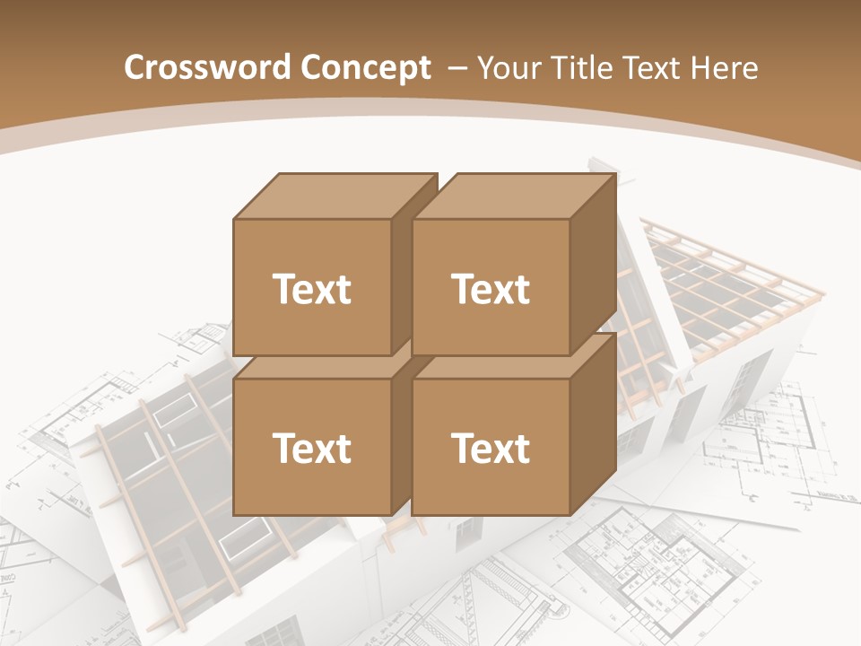 Architecture Plan Domicile PowerPoint Template