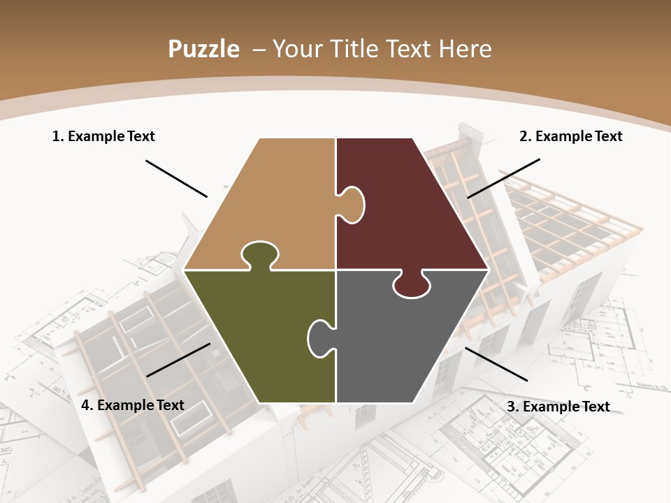 Architecture Plan Domicile PowerPoint Template