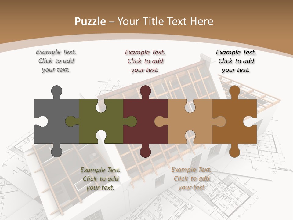 Architecture Plan Domicile PowerPoint Template