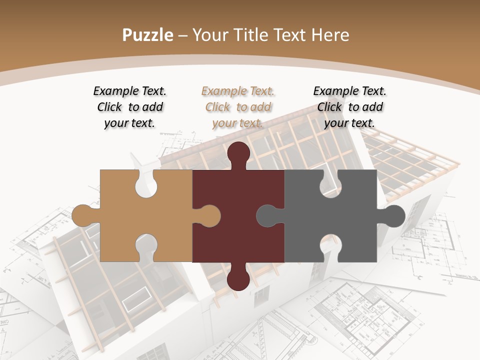 Architecture Plan Domicile PowerPoint Template