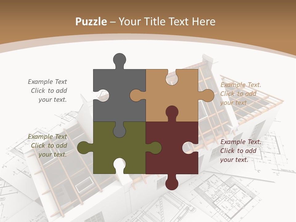 Architecture Plan Domicile PowerPoint Template