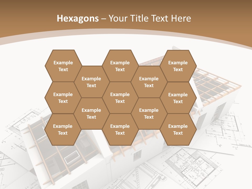 Architecture Plan Domicile PowerPoint Template