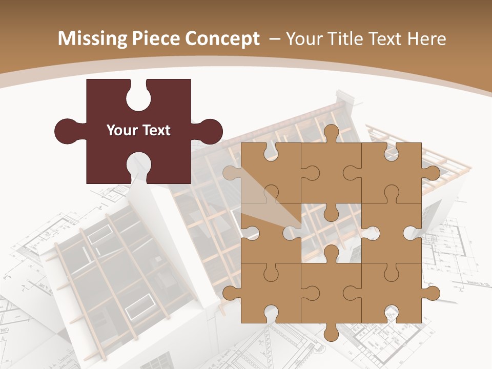 Architecture Plan Domicile PowerPoint Template