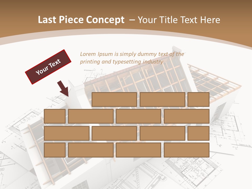 Architecture Plan Domicile PowerPoint Template