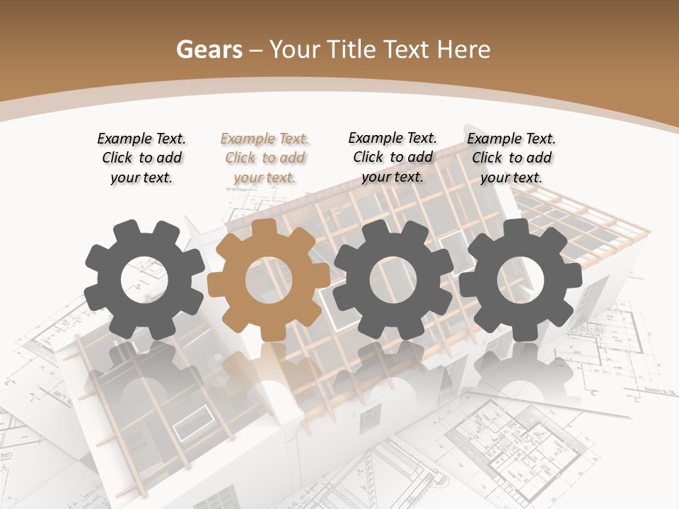 Architecture Plan Domicile PowerPoint Template