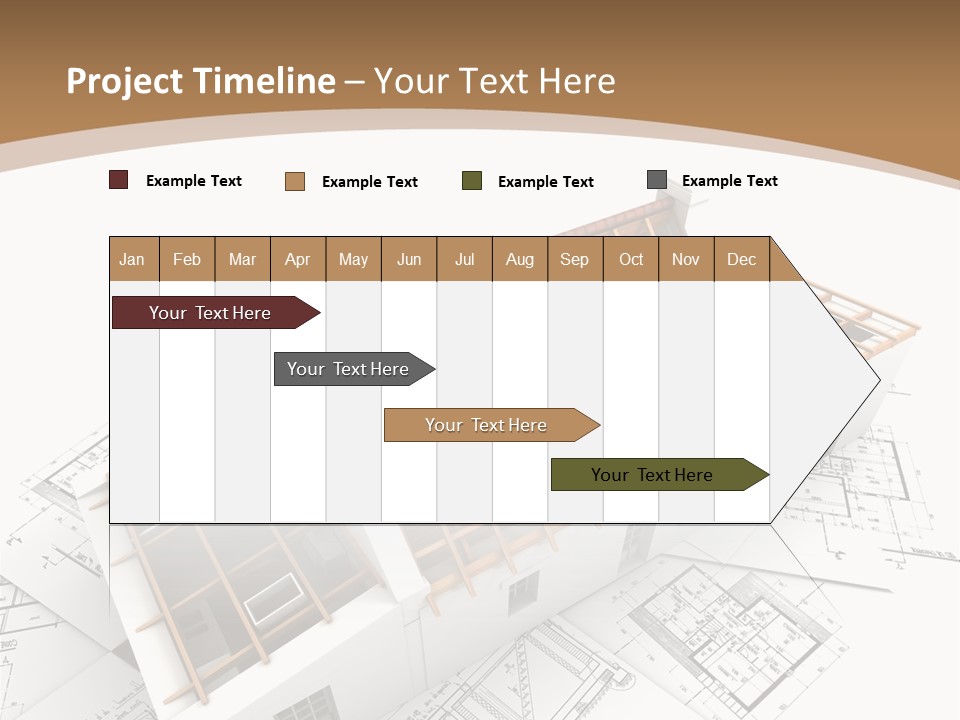 Architecture Plan Domicile PowerPoint Template